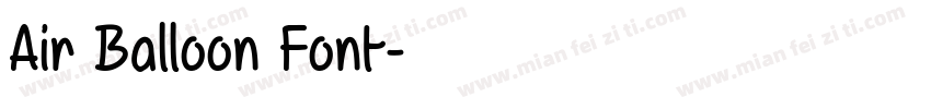 Air Balloon Font字体转换